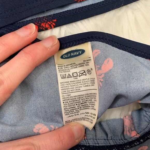 Old Navy lobster print two piece Swimsuit - Picture 5 of 6